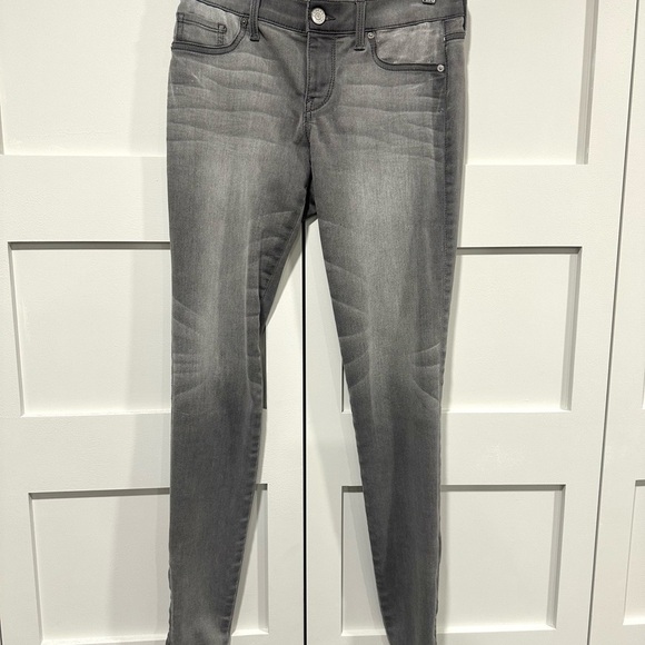 Express Mid Rise Jean Leggings Gray Size 2 - Picture 2 of 10